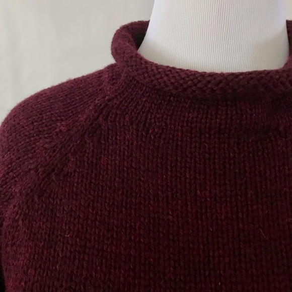 Vintage Retro Peruvian Trading Co. Deep Wine Boxy Oversized Sweater - Picture 3 of 7